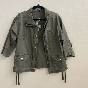 Express Olive Women's Utility Jacket